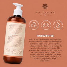 Mil Flores — Crema Hidratante Premium Manos y Cuerpo 500 ml SÁNDALO CITRUS | Ritual de Aromaterapia | Aceites Esenciales | Piel Suave y Luminosa