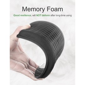 VAYDEER Vaydeer Wrist Rest Pad - Ergonomischer Ellbogenschützer mit Gel-Armlehne für Schreibtisch, Armlehnenstütze aus Memory Foam Schaumstoff für Büro, Gaming, Computer, Laptop, Mac – Schwarz, 1 Paar