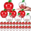Mimorou 48 Pack Back to School Gifts Plastic Apple Containers,Classic,Red