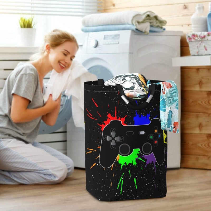 Gbuzozie Cesta de almacenamiento de ropa para lavandería, hogar, baño,