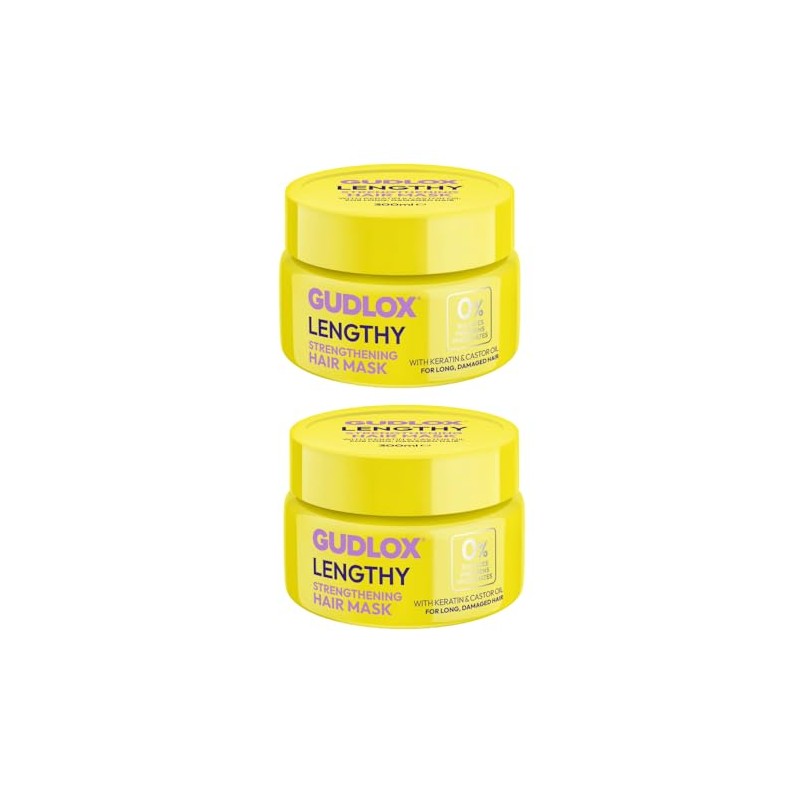 Gudlox Lengthy Strengthening Hair Mask With Keratin & Castor Oil