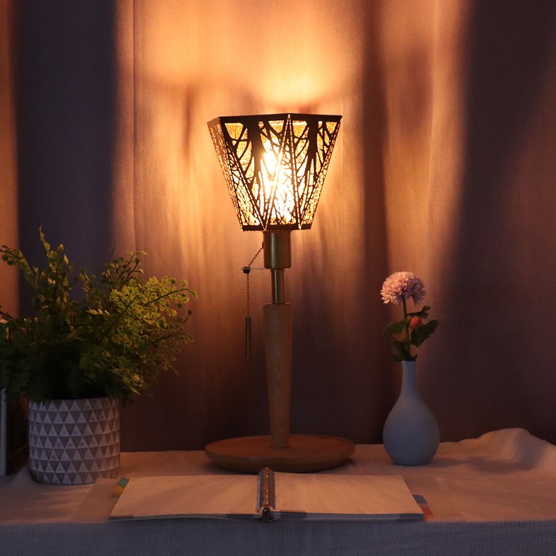 Lamp Shade E27 E26 Desk Lamp Wrought Iron Lampshade Black
