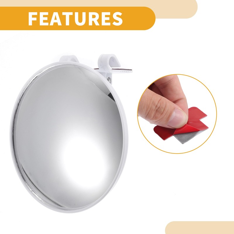 Partuto 1 Pc Large Universal Blind Spot Car Mirrors -