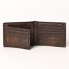 AMERICAN TANNER Genuine Leather Hand Burnished Bifold Wallet For Men