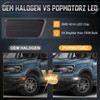 POPMOTORZ Ford Bronco White LED Side Marker Lights Assembly for