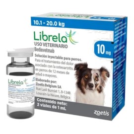 Suplemento Perros Librela 10mg, 2 Viales + Hielera