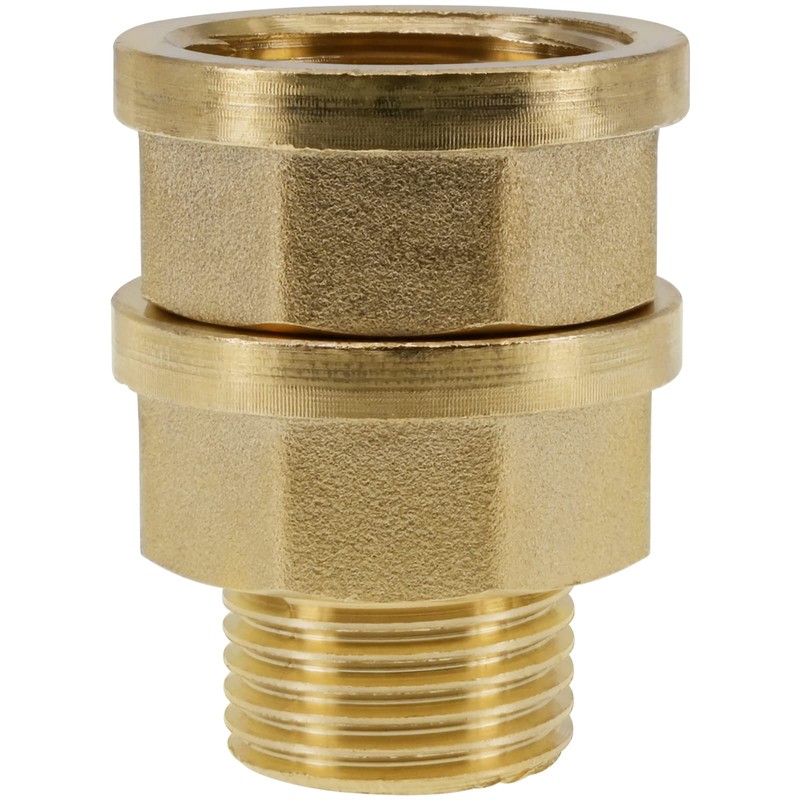 BERANMEY 2 Pack Brass Pipe Fittings, 1/2" to 3/4" Pipe