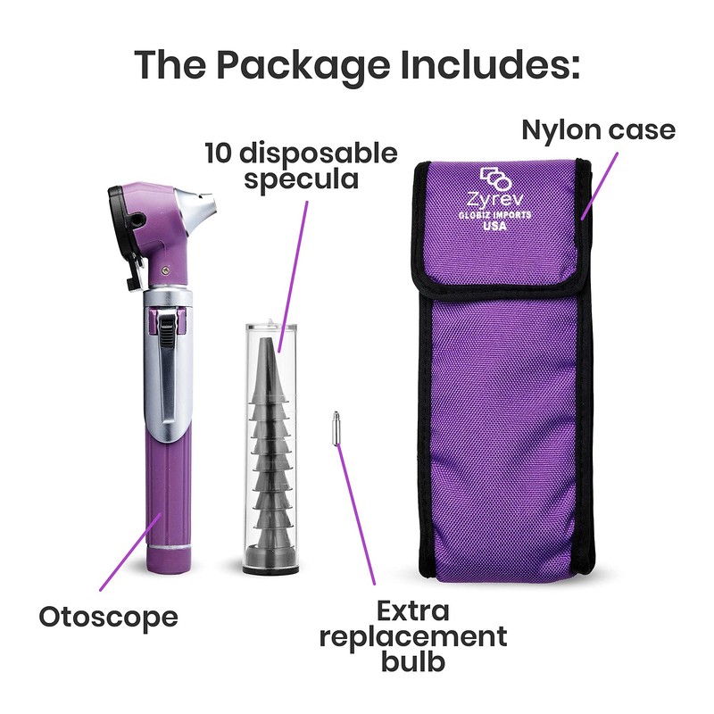 Zyrev ZetaLife Otoscope - Ear Scope with Light, Ear Infection