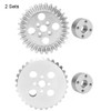 2 Sets Bevel Gear Zinc Alloy Aluminum Bearing 22mm Industrial