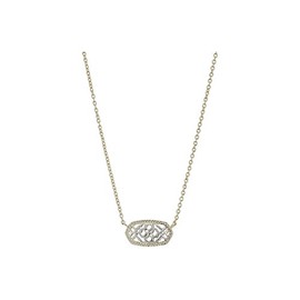 Kendra Scott women Elisa Pendant Necklace Gold/Rhodium/Filigree Mix One Size