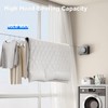 MUSTORN Retractable Clothesline Indoor, Non-Sagging Outdoor Clothes Line Retracting Heavy
