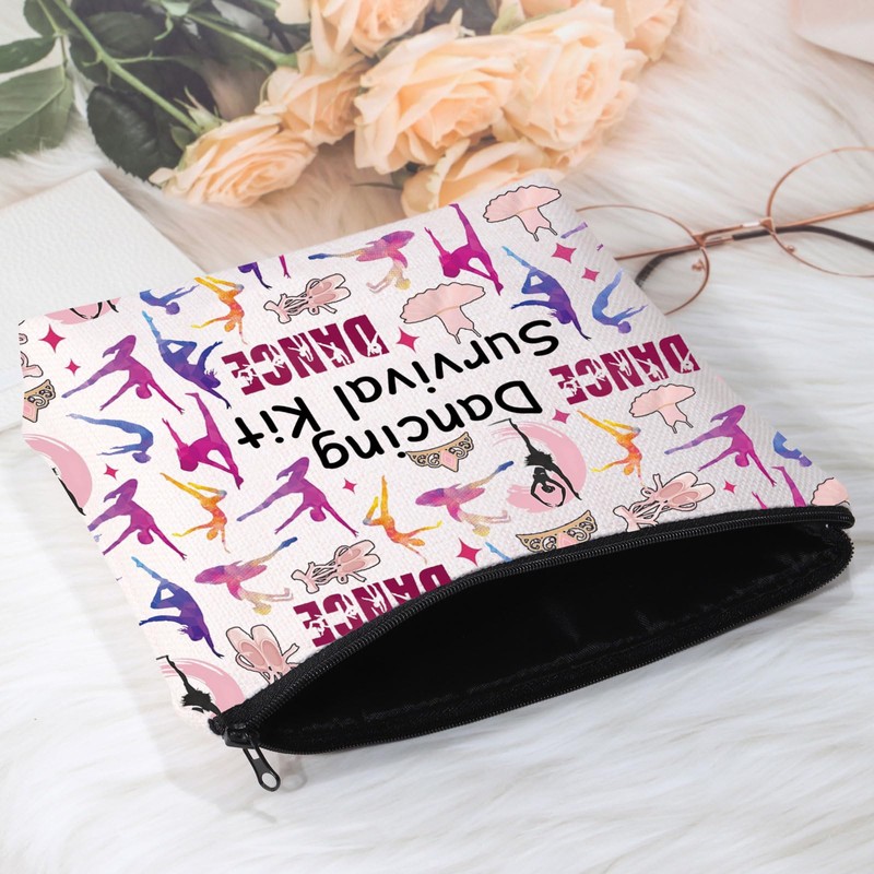 Dancer Gift Dancing Survival Kit Dancing Girl Zipper Pouch Makeup