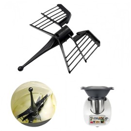 YSTrillion Butterfly Whisk for Thermomix TM5 TM6 TM31,Black Butterfly Mixing Blade Food Processor Replacement Kitchen Aid Mixer Accessory Parts,Stirrer Bat Parts for Protein Cream More