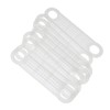 PZRT 40pcs Clear Non-Slip Rubber Clothes Hanger Grips Windproof Clothes