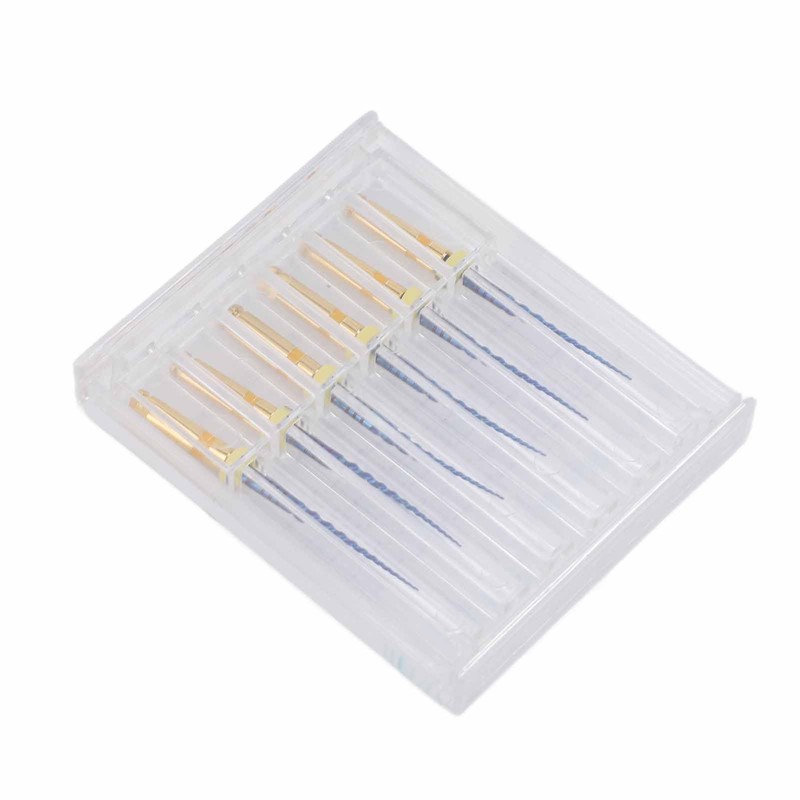 6pcs F1 Endodontic Canal Files Stretchy Metal Portable Rustproof Endodontic