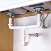 Keeney10-12WK 1-1/2" x 12" Plastic Flanged Sink Tailpiece, White