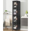 BROVIEW 4-Tier Tall Narrow Storage Cabinet Organizer, Slim Bathroom Cabinets
