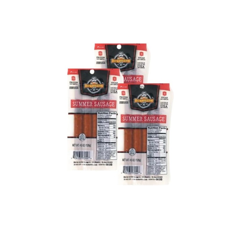 Dearborn Brand Summer Sausage 4.5 oz - Bursting with Flavor,