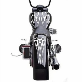 Motorcycle Flame Stickers, Zcargel Reflective Creative Motorcycle Flame Decal Stickers Fuel Tank Fender Creative Decorative Decals Suitable for Most Motorcycle Tank, Fenders