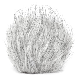 keepdrum WSBW Fur Wind Shield for Audio Recorders and Microphones Grey
