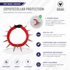 CoyoteCollar Spiked Dog Collar - Red Medium Spike Collar for