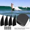 yaogohua Surfing Watershed Fin, 4 Piece Surfboard Fins Set, Plastic
