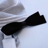 Cybche French Black Hair Bows Bow Hair Clips Velvet Bow