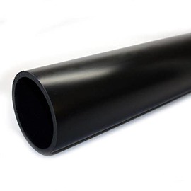 VENTRAL DWV Drain Pipe - Black ABS Custom Size and Length 4" (4.0) Inch 4" x 3' Feet