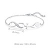 LSxAB Infinity Symbol Initial Z Letter Bracelet for Women Birthday