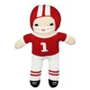 Zubels Baby Boys’ Hand-Knit Football Player Plush Toy, All-Natural Fibers,