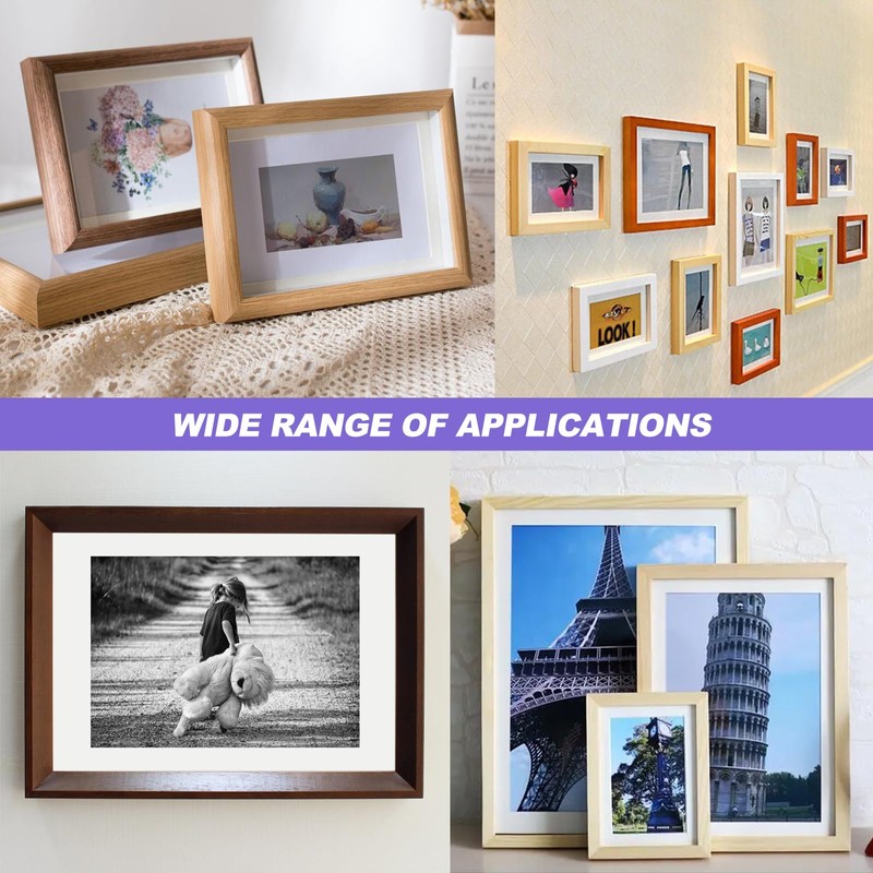 Picture Mounts for Frames 20pcs, 5 Sizes Photo Mounts White