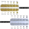 HNUIX Pearls for Crafting - Multi Size, Round, Gold Silver,