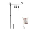 10 Yard Flag Holder,Garden Iron Flag Pole Outdoor Yard Flags