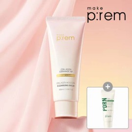 MakePrem [Official]Makeprem Collagen Moisture Cleansing Balm 100ml (Giveaway)PDRN Cleansing Milk 21ml / [공식]메이크프렘 콜라겐 모이스처 클렌징 밤 100ml (증정)피디알엔 클렌징밀크21ml