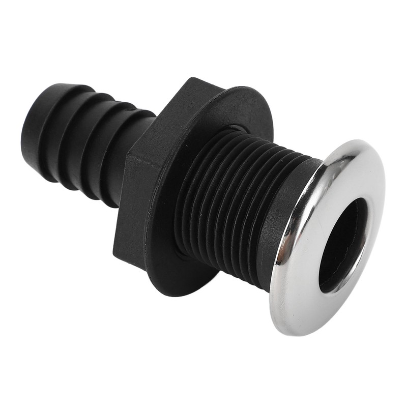 25mm Thru Hull Fitting Nylon Impact Resistance Leakproof Long Lasting