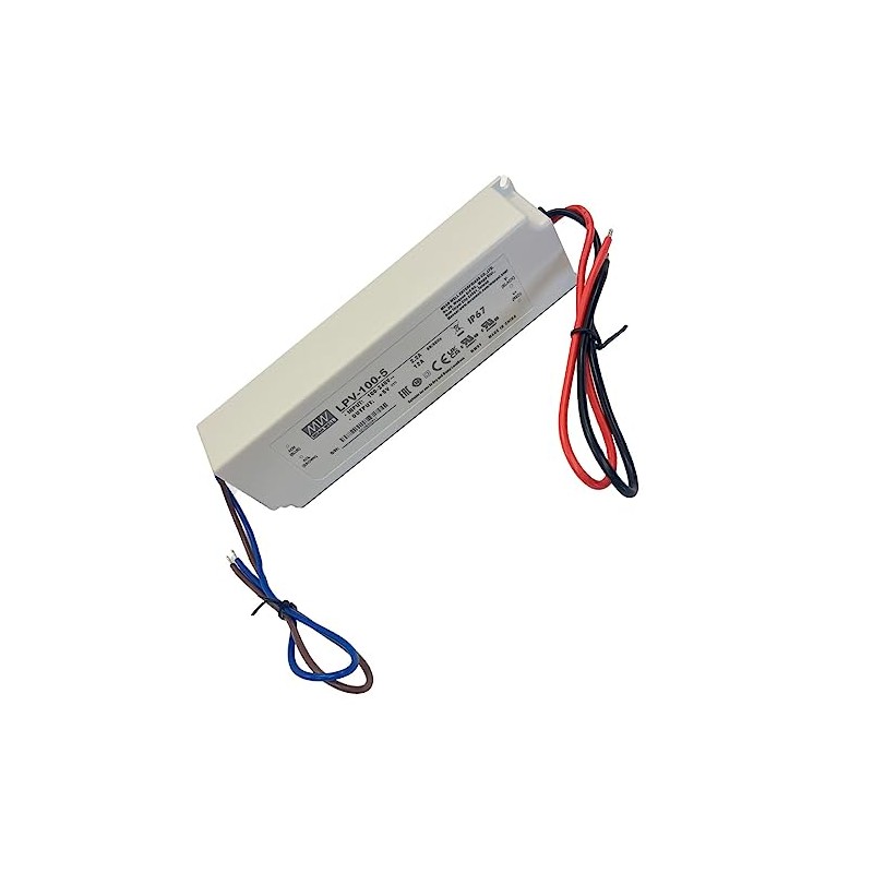 LPV-100-5 LED Switching Power Supply 5V 12A 60W IP67
