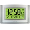 Acctim Stratus Smartlite Wall/Desk Clock, Silver,171 x 285 x 30
