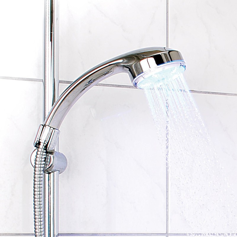 Infactory LED Shower Head with Automatic 4–Colour Changer