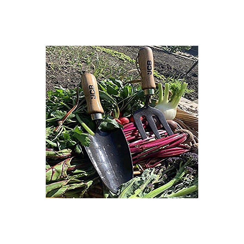JCB - Solid Forged Garden Hand Fork And Trowel Tool