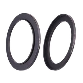 67mm-82mm Step Up Ring(67mm Lens to 82mm Filter, Hood,Lens Converter and Other Accessories) (2 Packs), 67-82 Aerometal Camera Lens Filter Adapter Ring