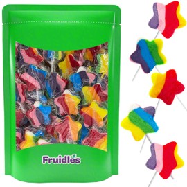 The Dreidel Company Super Star Lollipop, Swirl Sucker Candy, Rainbow Swirl Rings Candies, Mixed Fruit Flavor, Individually Wrapped Sucker (20-Pack)