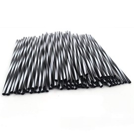 72Pcs Universal Spoke Skins Cover - Ovelur Wheel Spoke Wraps Skins Pipe Trim Decoration Protector For Motorcycle Dirt Bike Yamaha Harley Suzuki(Black and White)