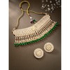 Aheli Gold Plated Kundan Studded Choker Necklace & Stud Earrings