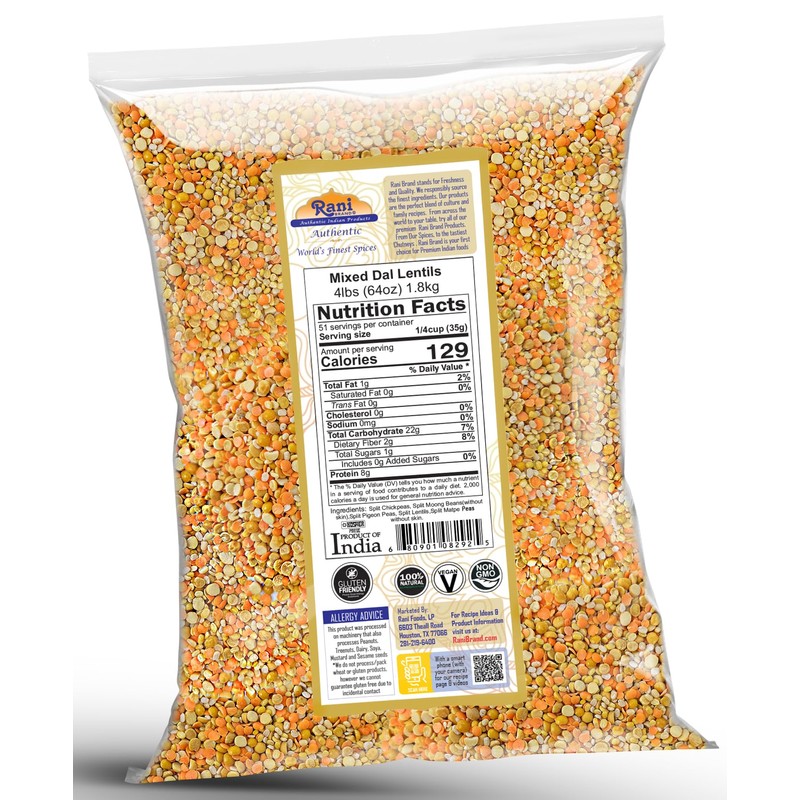 Rani Mixed Dal (Chana Dal, Moong Dal, Toor Dal, Masoor