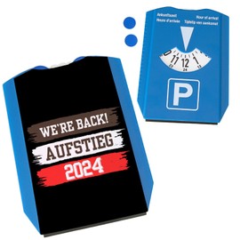St. Pauli Aufstieg 2024 Parking Disc with Saying We're Back Hamburg Reeperbahn Landing Bridges Harbour Crest - were Back