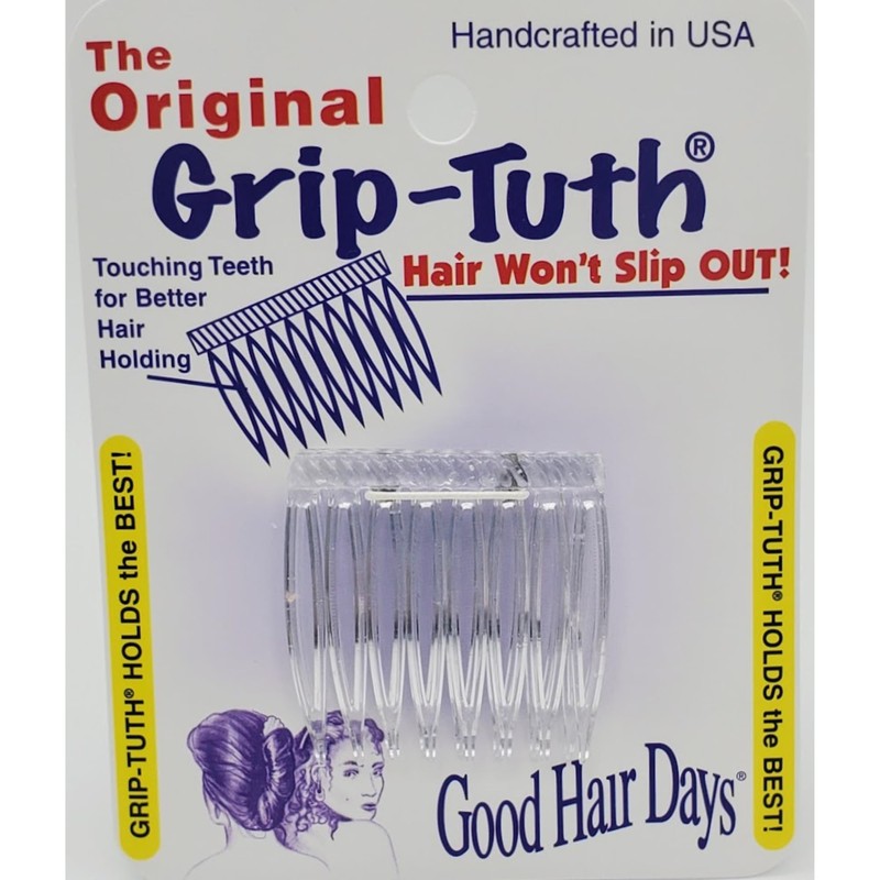 Good Hair Days Grip-Tuth Combs - 1 1/2" Side Combs,