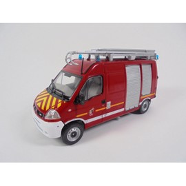OPO 10 - Fire Engine 1/43 Renault Master Emergency Vehicle - Light Fire Engine Hachette CPL31