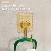 6-Piece Luxury Gold PET Adhesive Hook Set | Premium Multi-Functional