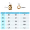 PATIKIL M3 x 5.7 x 4.6 mm Brass Thread Insert,
