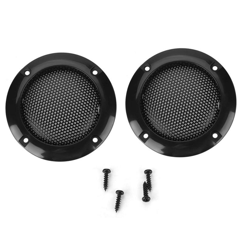 Speaker Grill Cover,ASHATA 2 Inch Speaker Decorative Steel Mesh Circle,Shatter